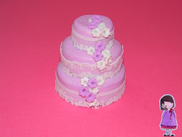 tutorial mini wedding cake fimo bomboniera segnaposto
