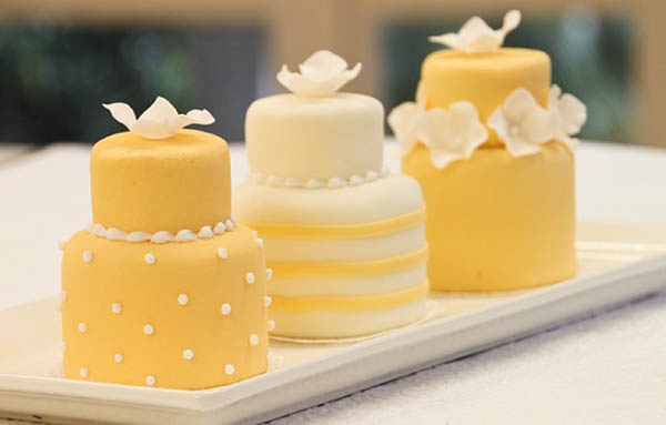 alternative alla torta nuziale: mini wedding cakes