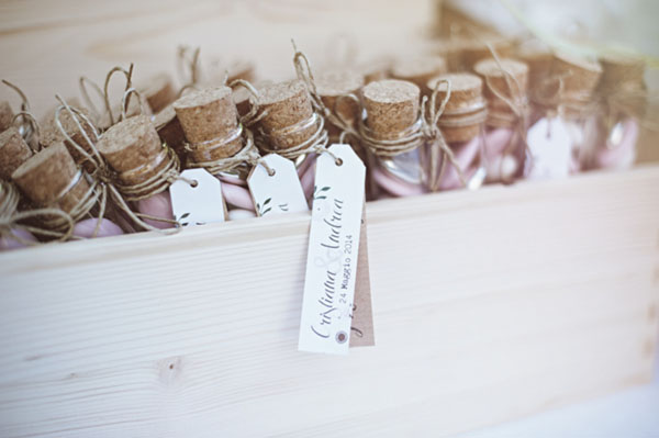 confetti per matrimonio in provette