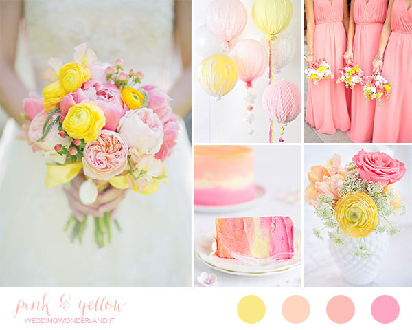 matrimonio rosa e giallo | wedding wonderland