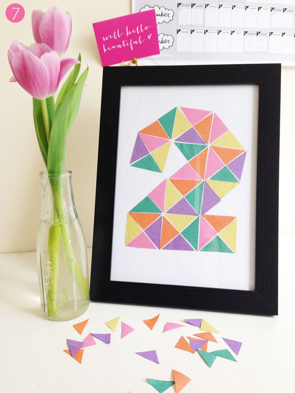 segnatavolo geometrico matrimonio