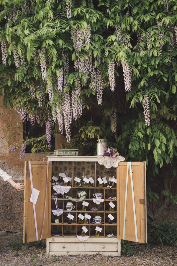 allestimento matrimonio vintage