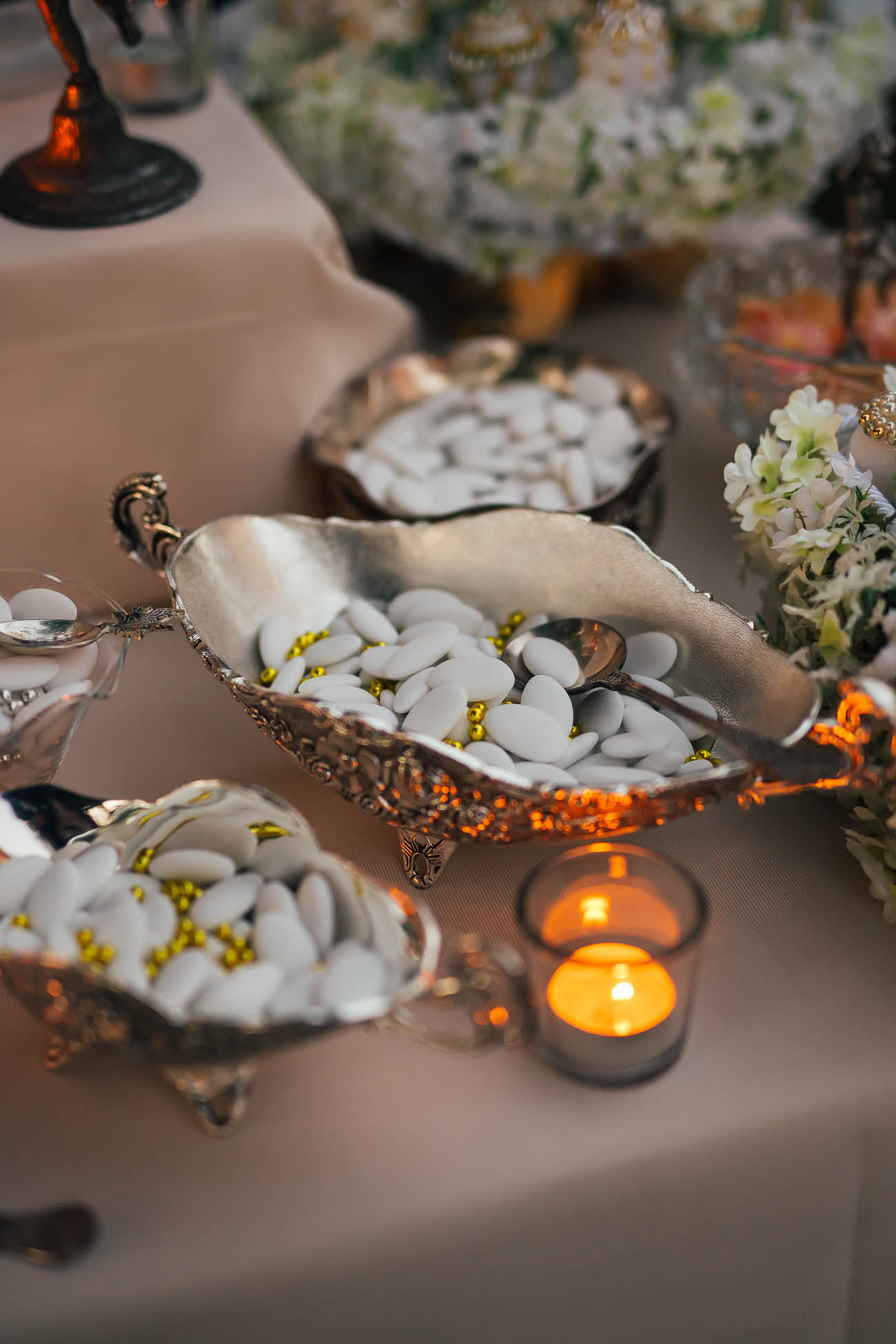 allestimento confettata argento