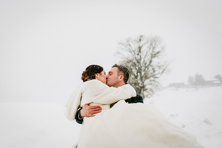 matrimonio invernale nella neve