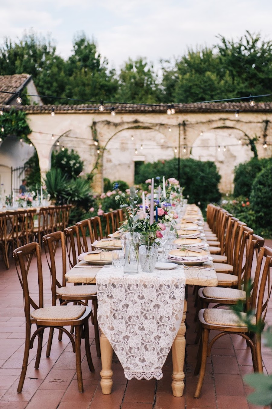 tavolo imperiale matrimonio vintage